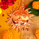 Copper Vastu Sun Wall Hanging 6"