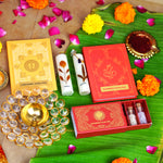 Lakshmi Chalisa and Ganesh Chalisa Blessings Gift Set- Yellow