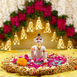White Resin Laddu Gopal Idol 4.5 Inch