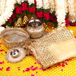 Golden Karwa Chauth Thali Set | Luxe Edition | Pack of 5