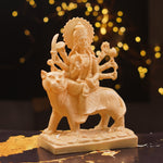 Durga Mata Idol Resin Beige Colour 7.5 Inch