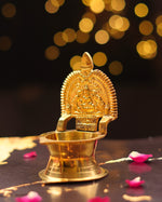 Brass Gajalakshmi Diya 4.5"