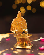 Brass Gajalakshmi Diya 4"