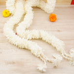 Artificial White Floral Garland/ Latkan Set of 2| Length: 4.5 ft