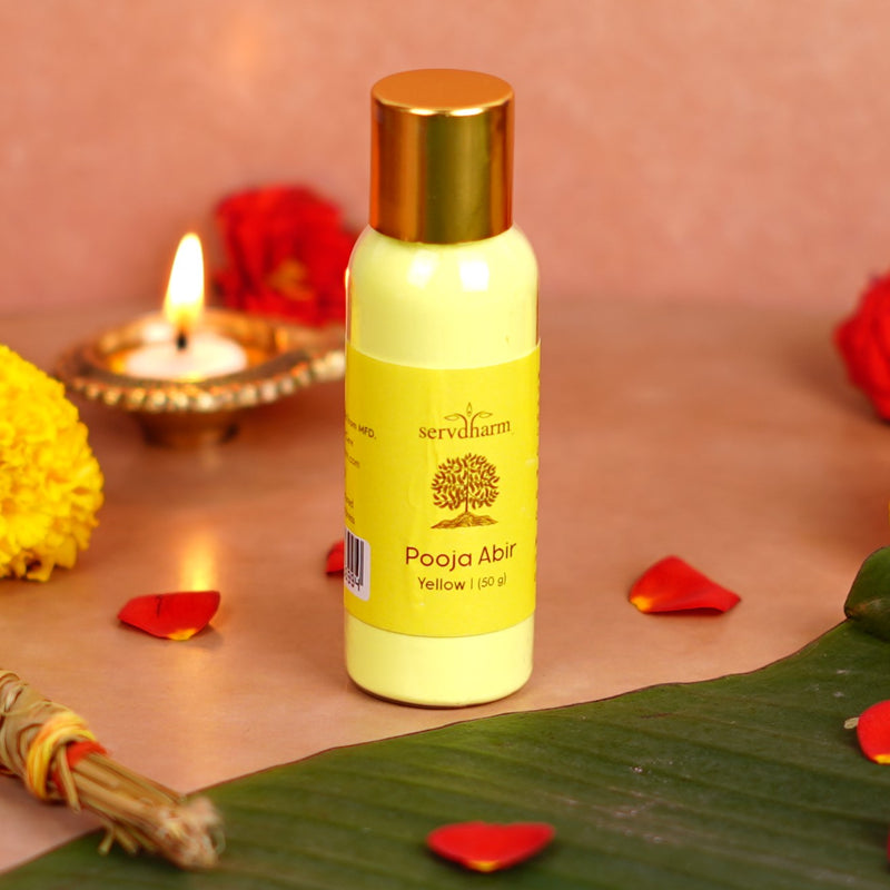 Yellow Pooja Abir 50g