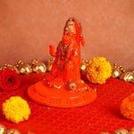 Orange and Golden Hanuman Resin Idol 4.5 Inch
