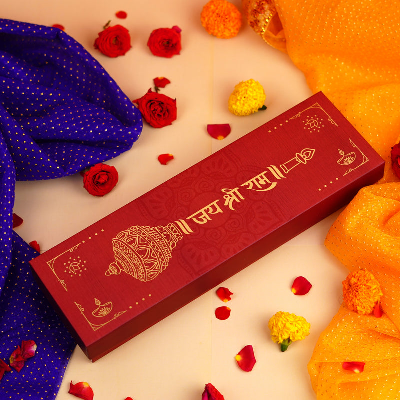 Jai Shree Ram Brass Gada Premium Festive Gifting