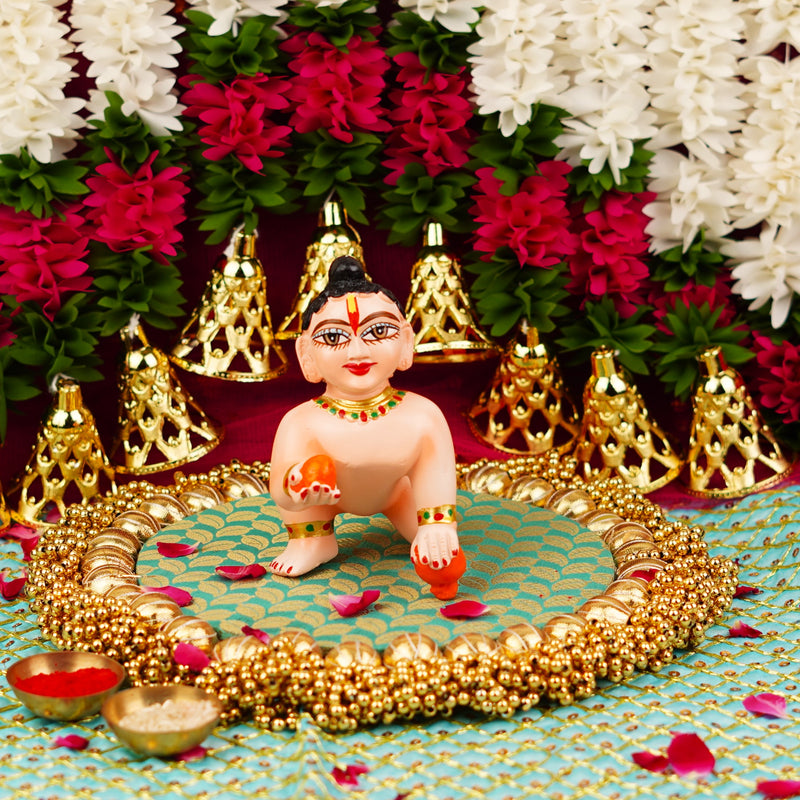 Skin Tone Resin  Laddu Gopal Idol 5.5 Inch