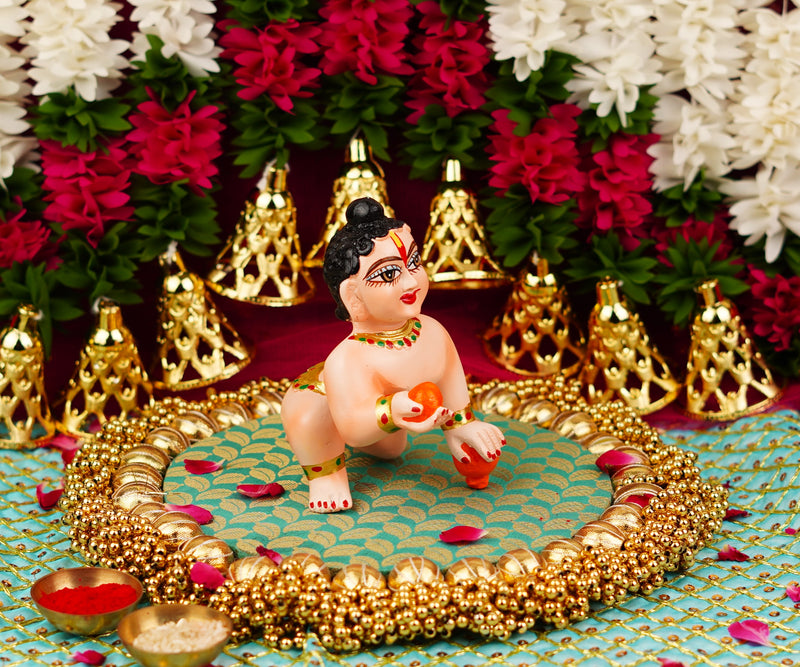 Skin Tone Resin  Laddu Gopal Idol 5.5 Inch