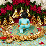 Blue Resin Laddu Gopal Idol 5.5 Inch