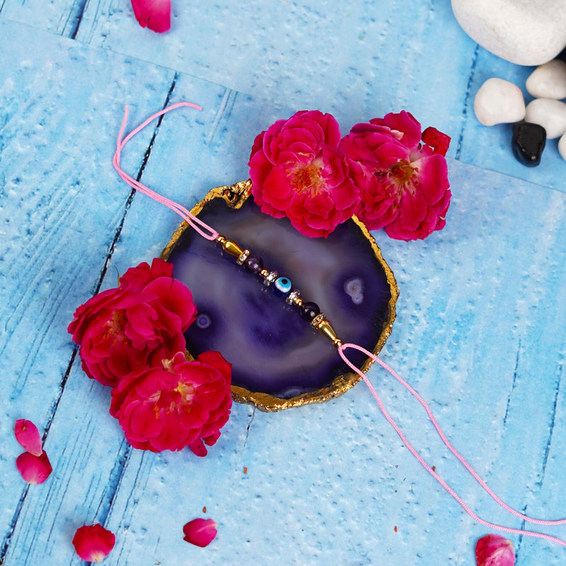 Evil Eye Amethyst Rakhi