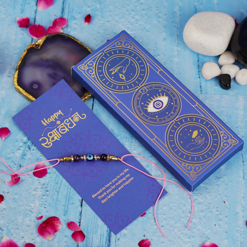 Evil Eye Amethyst Rakhi