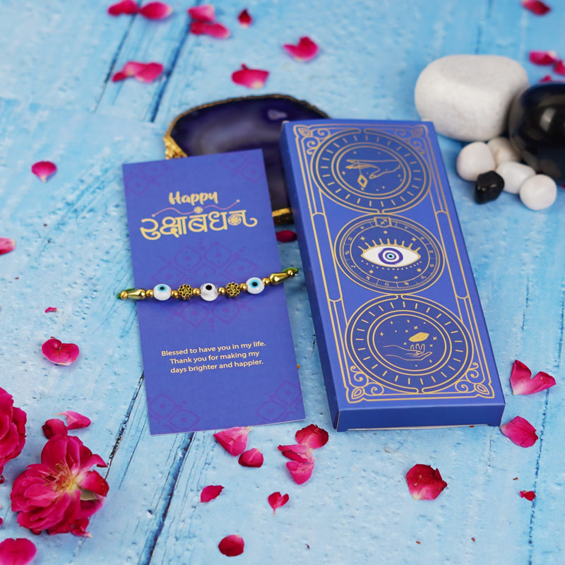 Evil Eye Beads Om Rakhi
