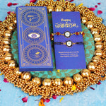 Rudraksha and Oval Evil Eye Chain Bhaiya Bhabhi