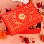 Copper and Red Lakshmi Ganesh Resin Idol 4"