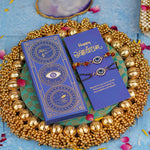 Rudraksha and Round Evil Eye Chain Bhaiya Bhabhi