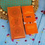 Rudraksha and White Beads Bhaiya Bhabhi Rakhi