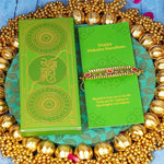 Stonework Green Stunning Rakhi