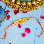 Stonework Yellow Stunning Rakhi