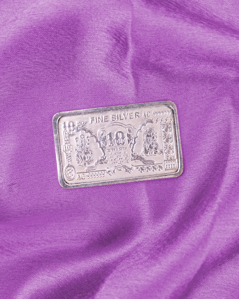 999 Silver Plated Ganesh Lakshmi Bar
