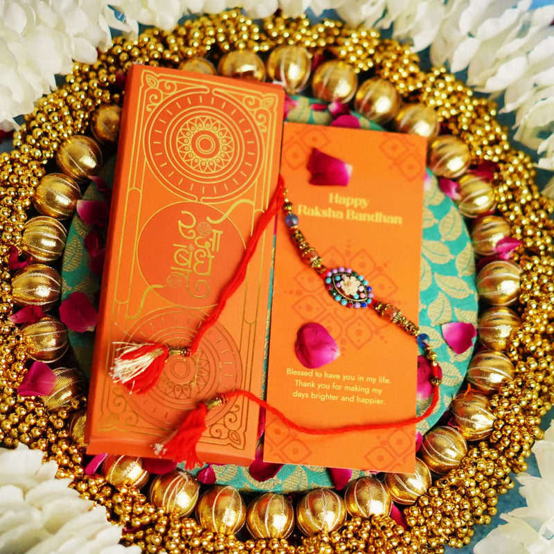 Majestic Regal Rakhi In Beads Work