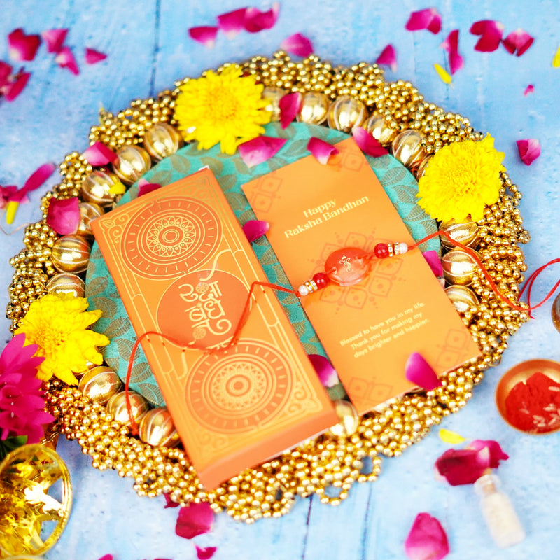 Roli and Akshat Love and Blessings Rakhi