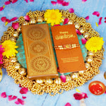 Traditional Wooden Finish Om Rakhi