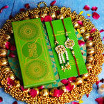 White and Green Pearls Bhaiya Bhabhi