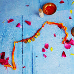 Ginni Golden Coins Rudraksha Rakhi