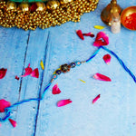 Blue Vibrant Blooming Rakhi