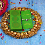 Designer Evil Eye Rakhi with Pearls