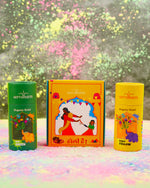 Organic Gulal Gift Box - Pack of 2 Holi Gulal in Gift Case