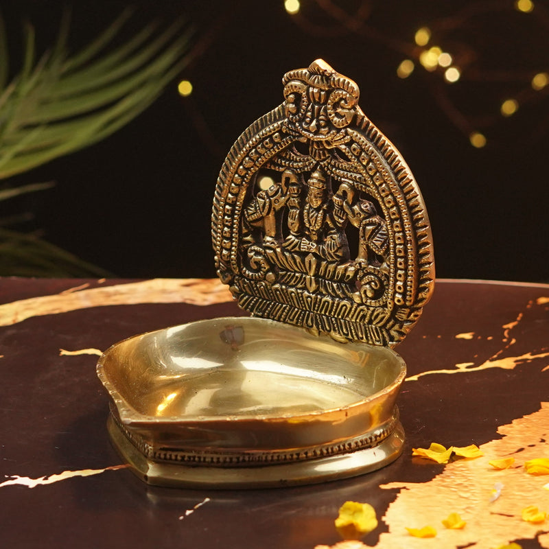 Brass Gajalakshmi Diya (5.5 Inch)