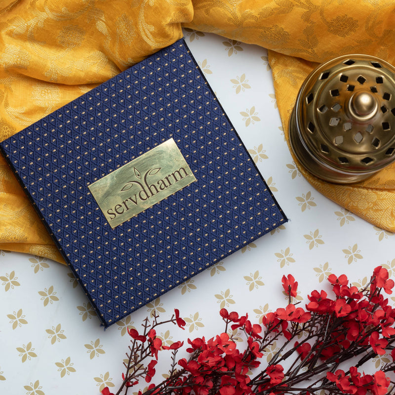 Gold Plated Shri Rahu Yantra in a Premium Gift Box