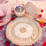 Golden Karwa Chauth Thali Set | Luxe Edition | Pack of 3