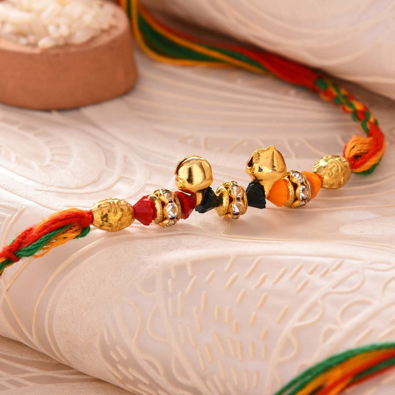 Gorgeous Ghungroo and Stones Rakhi