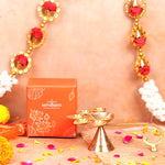 Pure Brass Panch Deepak Aarti Diya 7.1 Inch | 176g