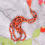 Natural Lal Gunja Mala for Lakshmi Pooja