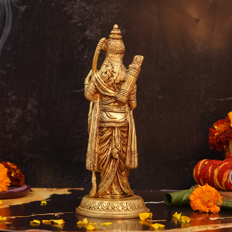 Shri Ram Statue in Pure Brass | Height 8.5" | 1.25KG Brass Statue