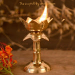 Brass Akhand Diya 5", Pooja Room Decor Gift