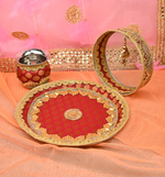 Maroon Karwa Chauth Thali Set