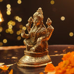 Mata Lakshmi Pure Brass Statue for Unlimited Abundance | 490 Grams