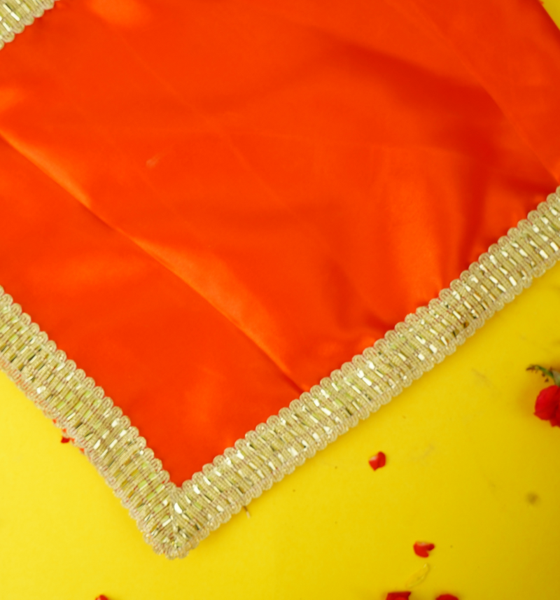 Satin/Silk Pooja Aasan | Narangi Puja Aasan |