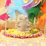 Mangalmurti Clay Ganesha Idol | 5" from Sacred Ganga Mitti | Immersible & Earth-Friendly