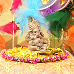 Mangalmurti Clay Ganesha Idol | 5" from Sacred Ganga Mitti | Immersible & Earth-Friendly