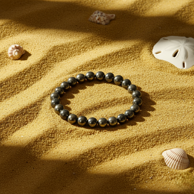 Pyrite Crystal Bracelet 8 mm