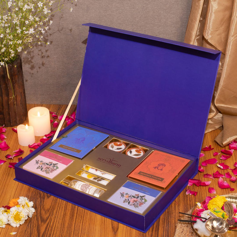 Pure Aroma Gift Set with Pichwai Art Gift Box