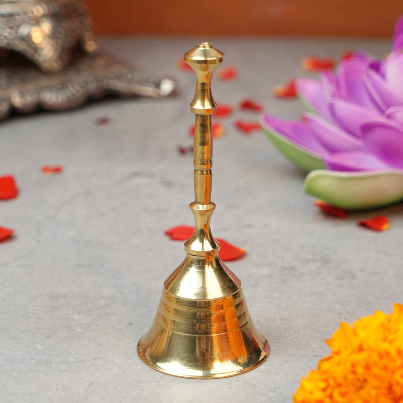 Pure Brass Puja Bell | 4 Inch Height