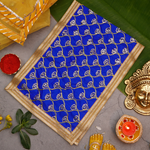 Premium Blue Mata Chunri 26" | Blue and Golden