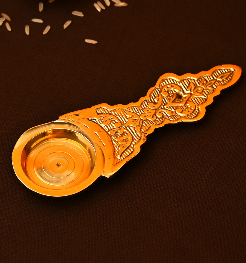Pure Brass Camphor Spoon 6.2 Inch